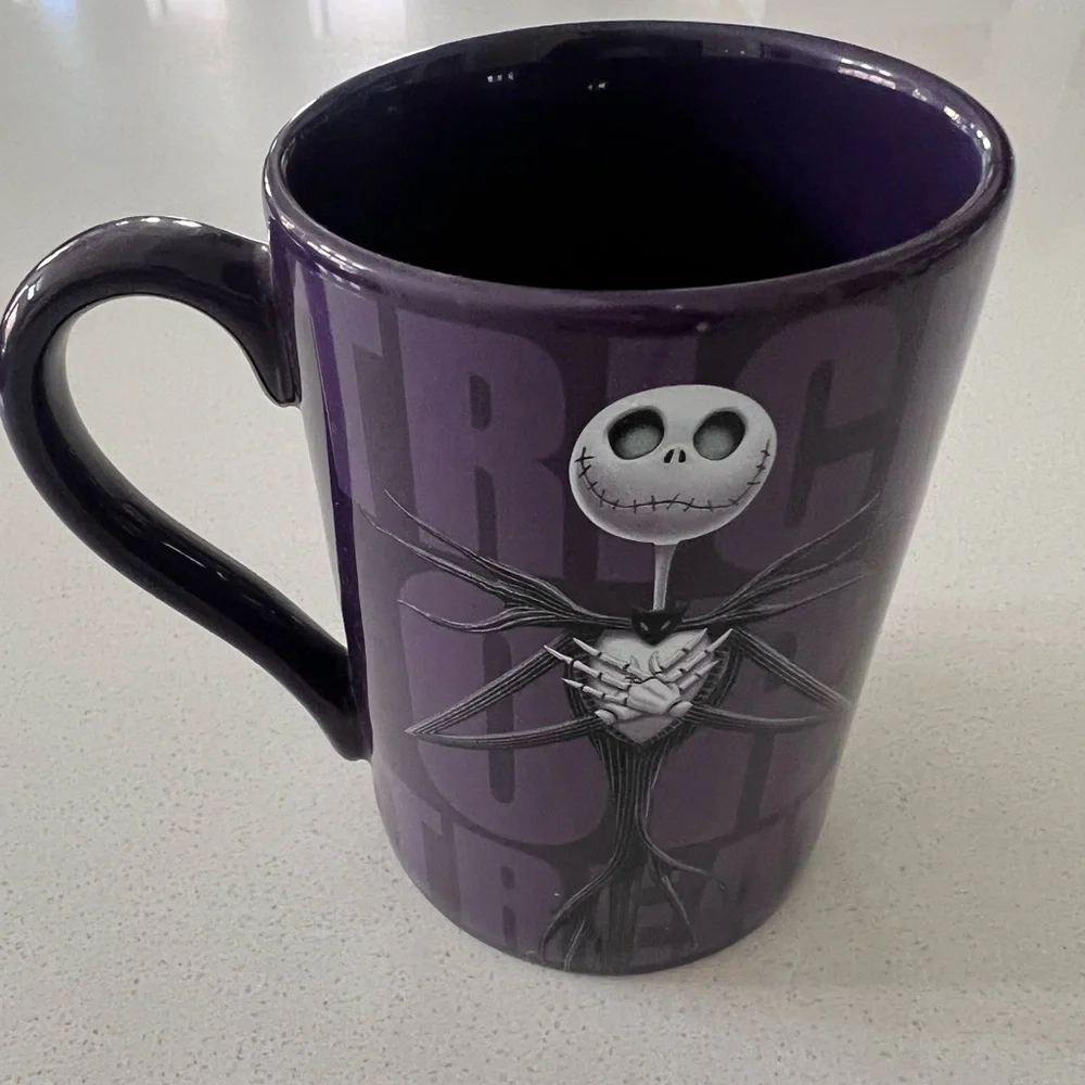 Jack Skellington Nightmare Before Christmas Disney Store‎ 3D Purple Mug